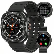 W&O 2025er Modell Unisex-Sport-Smartwatch für Damen & Herren mit 1,8HD-Touchdisplay, montre homme,montre femme,montre connectée,300mAh Akku mit magnetischem USB-Ladegerät, über 100 Sportmodi, Pulsmesser + SpO2-Monitor, IP67 wasserdicht – Android/iOS kompatibel – Premium Geschenkidee - Schwarz - Übersicht 2