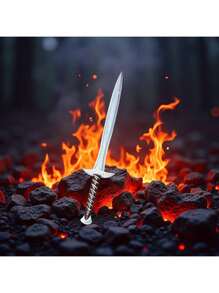 1pc Birthday Gift For COS Sword - High-Quality PU, Realistic Stabbing Model, For Simulation Play, Perfect COS Props For Fantasy Fans