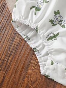 女宝宝可爱蝴蝶结盖袖连帽连体衣，适合春夏季户外穿着