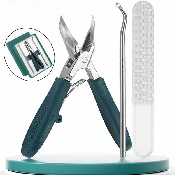 3 Pieces/Set Nail Clippers Set ,Sharp And Narrow Nail Clippers,Personal Care Nail Clipper Kit ,Professional Manicure Pedicure Set, High-Precision Boxed Nail And Toe Trimming Tools, Easy To Carry Size, Suitable For Travel And Family Use ,Women/Men Accessories Personal Care Set Nail Grooming Kit, Present For Men/Husband/Boyfriend/Parent