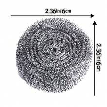 12个钢丝球+4个手柄 清洁工具 垫片 高密度金属清洁垫 适用于清洁锅碗瓢盆 去除锈迹 清洁油污 效果极佳