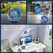 2x 360° Rotating Boomerang Flying Orb Ball Hover Ball Flying Mini Drone Ball Toy