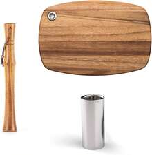 ¡RecomendadoOutset Jigger de medición de cóctel 2 en 1, 1 oz y 2 oz, acero inoxidable¡Top de Temporada - Paquete de Bartending - Ver 11