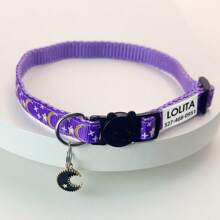 Collar personalizado para gatos, collar de mascota gatito con estrellas y luna con cascabel, colgante de placa de identificación con nombre de mascota grabado - ¡el regalo perfecto para tu mascota! Ornamental, grabado, acero inoxidable, elegante, de moda, colorido, vintage, lindo, compacto, lindo, personalizado, único, personalizado, para aniversarios, para cumpleaños
