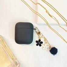 1 件黑白小花挂链耳机盒适用于 耳机，1/2 耳机保护套，无线耳机保护套，男友/女友礼物 - 黑白小花掛鏈 - 查看 10