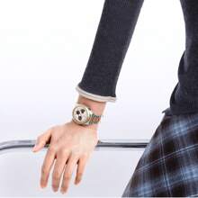 NAVIFORCE NAVIFORCE Dial Quartz Analog LCD Digital Watches Seiko Movement Playful Watch Unique Design Of Heart-Shaped Fashion Casual Girlfriend Gifts Clock 5045S,With Gift Box,Perfect Gifts,Perfect For Business Casual/Sporty/Party/Street/IndustrialStyle/Gym/Sport/Refreshing/Young/Business