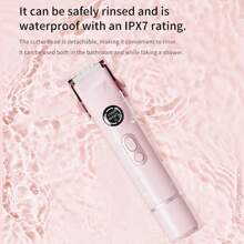 Tosatore elettrico bikini da donna migliorato 4 in 1, uso domestico IPX7 impermeabile, lavabile per tutto il corpo, lame in ceramica, lunga durata della batteria, regalo per compleanni, San Valentino e anniversari, 300mAh