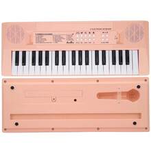 Piano eléctrico con teclado musical BF‑3738C de 37 teclas para principiantes. Instrumento educativo. - Naranja - Ver 3