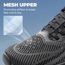 Women's Slip On Walking Shoes Hands-Free Cushion Running Tennis SwiftPlush Non-Slip Comfortable Workout Gym Athletic Fashion Sneakers - màu đen - Xem 5