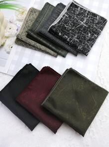 1pc Pocket Square Handkerchief, Suitable For Business, Party, Casual And Streetwear
