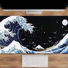 Oversized Lock Edge And Wind Kanagawa Surf Inside Mouse Pad Non-Slip Desk Mat Gift Boyfriend Girlfriend - Color - View 6