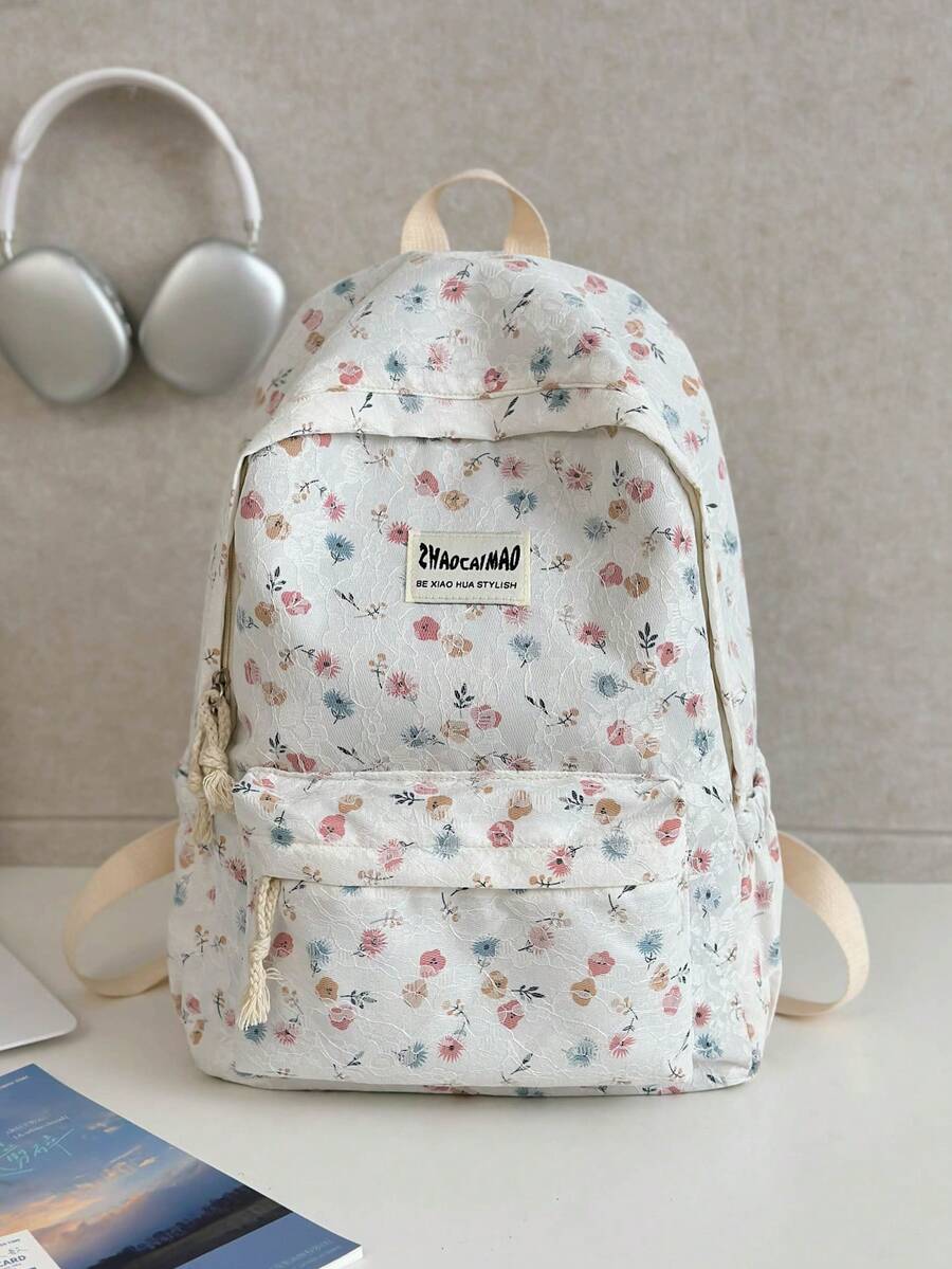 小花朵女士背包很受欢迎，用途广泛，适合初中生、高中生、校园背包、大学生背包，也是校外背包、学校用品、学校背包、书包、学校背包、返校背包、学校书包、大背包、学校背包、返校包、大容量 - 彩色 - 查看 1