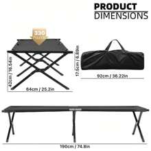 Pat pliabil pentru camping în aer liber pentru adulți, șezlong de grădină, leagăn, cu geantă de transport, capacitate mare de încărcare, pat pliabil portabil