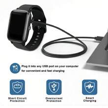 Universal Charging Cable 4 Pin Magnetic Cable Cord For Smart Watch GT88 GT68 KW08 KW18 KW88 KW98 /W67/X86/X8/T92/GW33//FM18/X18/A10/A20/X6/S888