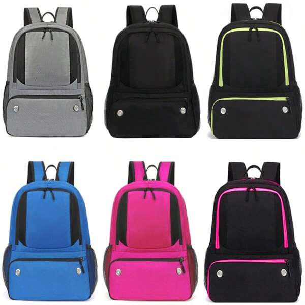 Football Backpack With Ball Holder And Shoe Compartment, Sports Gear Bag Suitable For Basketball, Volleyball