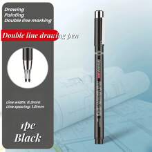 1 Stück neuer Doppelspitzen-Neutralstift, 0,1mm/0,3mm/0,5mm, unerlässlich für Architekten, Designprüfungen, Notizen und Zeichnen von Schulbedarf, Schulanfang