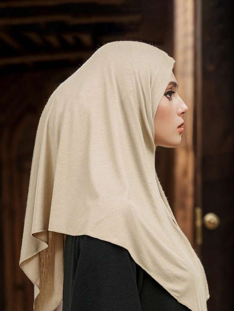 FADZOYLE 1 件即时头巾帽底巾帽头巾头巾女式 Amira 穆斯林头巾成衣简易配饰 Abaya 服装休闲装节日祈祷和朝圣 - 純色方便頭巾 - 查看 7