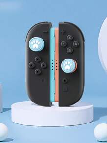 2 pièces Coiffes de joystick en forme de crâne pour manette NS2 Joy-Con, capuchons de pouce en silicone compatibles avec la console Switch NS2 et les accessoires de manette de jeu, modèles patte/requin/fleur/nuage/panda, plusieurs options