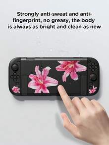 1pc Switch 2 Protective Case (2025) Gaming Accessories, Fits Switch 2/Switch OLED/Switch NS/Lite, Floral Print TPU Protective Cover, Storage Bag, Card Slot Base, Best Gift For Switch Players