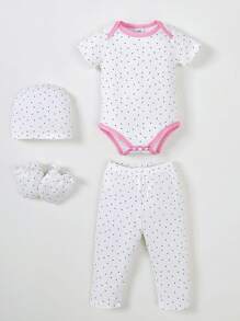 Conjunto de 20 piezas para verano, set multipieza para recién nacidos, adecuado para bebés elegantes y lindos, conjunto de verano de ropa de bebé. La tela es suave y cómoda, adecuada para regalos de set de recién nacidos.