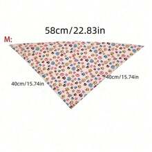 Random 10 Pieces Set, Pet Dog Bandana, Dog Tricot, Printing, Multiple Colours, Universal For Dogs And Cats - Multicolor - View 7