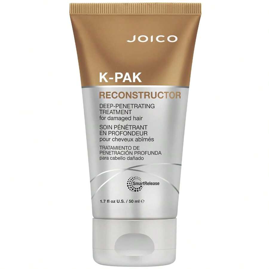 Joico K-PAK Reconstructor Deep-Penetrating Treatment | For Severely Damaged Hair | Repair &Amp; Strengthen Strands | Rebuild &Amp; Fortify Damaged Hair | Improve Elasticity | With Keratin &Amp; Arginine - 1.7 液體盎司(1 包) - 查看 1
