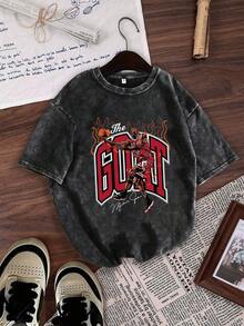 Hemo, Men's Round Neck Short Sleeve Simple Commuter Top, Casual Daily Wear - Black - View 1