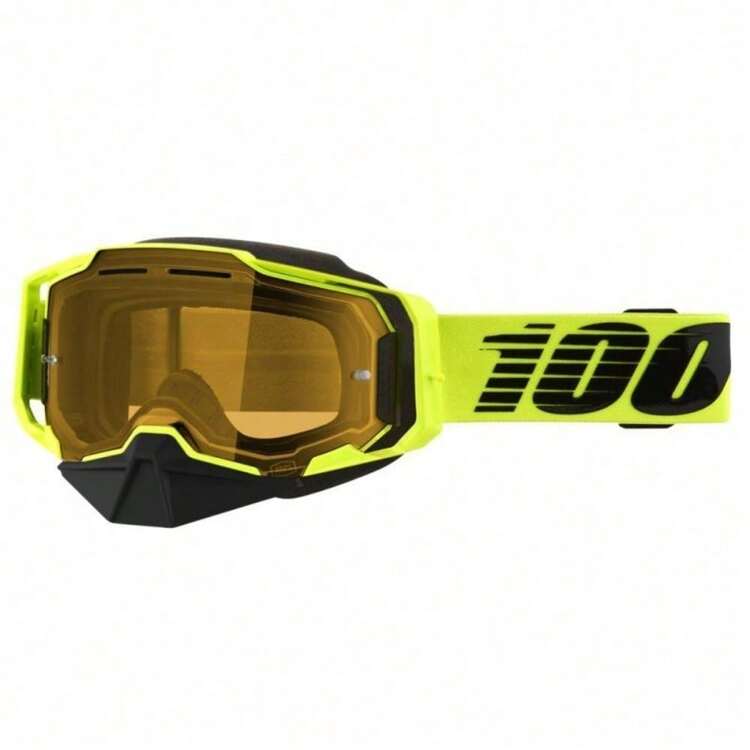 Snow Yellow Lens Goggles - Pick Color - Black - View 6