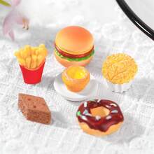 1 Stück realistisches Mini Dim Sum Kuchen Burger Spielzeug Essen, Miniatur Puppenhaus Dekoration, kreatives Zuhause Dekorationszubehör