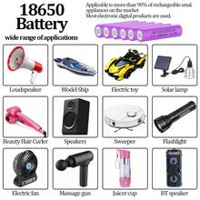 2/4/8/10 Pack 18650 Rechargeable Battery 3.7Volt Li-Ion Batteries 3000mAh Button Top For LED Flashlights Headlamps, Solar Lights & More - 2 Đếm - Xem 6