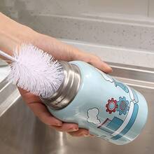 1 件长柄奶瓶清洁器，水杯清洁刷，多功能清洁刷，用于清洁窄口啤酒瓶，带吸管的运动水壶刷，水壶喷嘴/瓶盖清洁刷，适用于杯子、瓶子、罐子、咖啡杯、酒杯、厨房、浴室、家居、家居用品、返校 - 彩色 - 查看 3