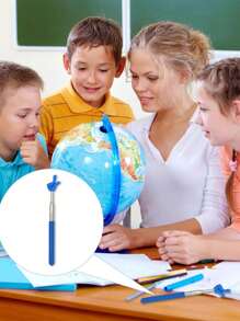 1pc Retractable Pointer For Classroom Telescopic Teachers Pointer Extendable Hand Pointer Finger Pointer Stick Mini Retractable Classroom Pointer For School Kindergarten, White/Blue/Pink, Perfect For Christmas Gifts