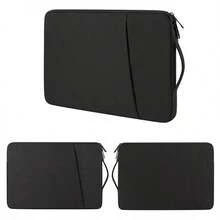 1 件 13 英寸笔记本电脑内胆包，兼容 iPad，加垫减震保护套，生日礼物，适用于学校、办公室、通勤、电脑包，防水涤纶，黑色，尺寸约 36 * 26 * 3 厘米 - 黑色 - 查看 7
