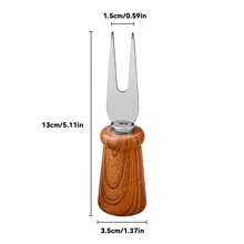 1/2 Stück vertikales Edelstahl Buttermesser mit Kunststoffgriff, multifunktionale mini Käse-Streichspatel, Käsemesser und -gabel, Brot, Toast, Marmelade Spatel, Backwerkzeug, geeignet für Küche und Restaurant Utensilien