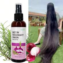 GZE Biotin & Rosemary Onion Hair Serum, Moisturizing & Strengthening, Effectively Resists Heat Damage, Prevents Breakage, Repairs Dry & Damaged Hair, Smooths Split Ends & Frizz, Deeply Hydrates Overnight - 玫紅色 - 查看 6