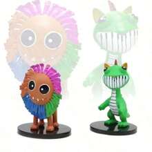 1/2 piezas Figuras de juego de Criaturas de Pesadilla Yarnaby calientes de 7 cm, figuras de acción Pianosaurus sonrientes, modelo de criaturas kawaii, juego de figuras de acción y juguetes, juego de pesadilla, regalos de cumpleaños de dibujos animados, regalos del Día de San Valentín