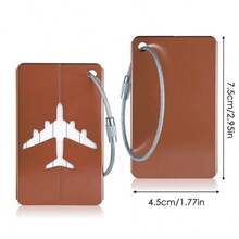 1pc/3pcs Personalized Luggage Tags For Suitcases,Bag Tags For Luggage Travel Luggage Tags With Privacy Name Card,Small Metal Luggage Tags Luggage Identifiers For Suitcases.Customized Text And Colour Gift. - Multicolor - View 10