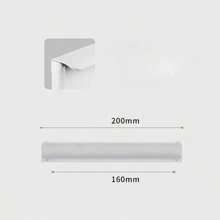 1 Pc Aluminium Alloy Hidden Furniture Door Handles Side Mount No Drilling Installation Wardrobe Cupboard Pulls Cabinet Drawer Knobs Furniture Hardware