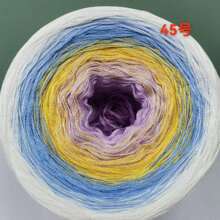 300g Pure Cotton Gradient Fairy Cake Yarn, Handmade Crochet & Knitting For Dresses And Shawls, Spring/Summer