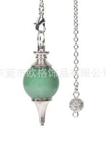 天然水晶，用于占卜、水占卜、疗愈，天然紫水晶，水晶，石英，灵性宝石吊坠，金字塔占卜首饰吊坠，巫术饰品 - 紫色 - 查看 16