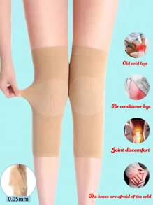 Knee Support For Women - Thin, Breathable, Seamless, Non-Slip Knee Sleeve For Air Conditioning, Summer, Knee Joint Warmer, Leg Protector Gym Accessories Knee Support Sports Knee Pads Gym Knee Pads