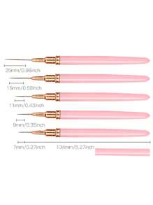 5pcs/Set Multipurpose Nail Art Liner Brush, Daily Use