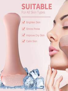 1 szt. żelowy wałek do masażu twarzy z lodem PE, narzędzie do pielęgnacji twarzy, terapia lodem i masaż - Wielokolorowe - Zobacz 1