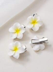 Set de 20 pinzas para el cabello de niña bebé/niños con flores de colores de caramelo aleatorios, diseño lindo de princesa con margaritas pequeñas, adecuadas para uso diario