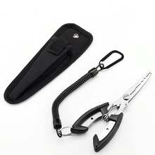 1pc Multifunctional Stainless Steel Fishing Pliers, Fishing Line Cutter, Fishing Tool - Multicolor - View 1
