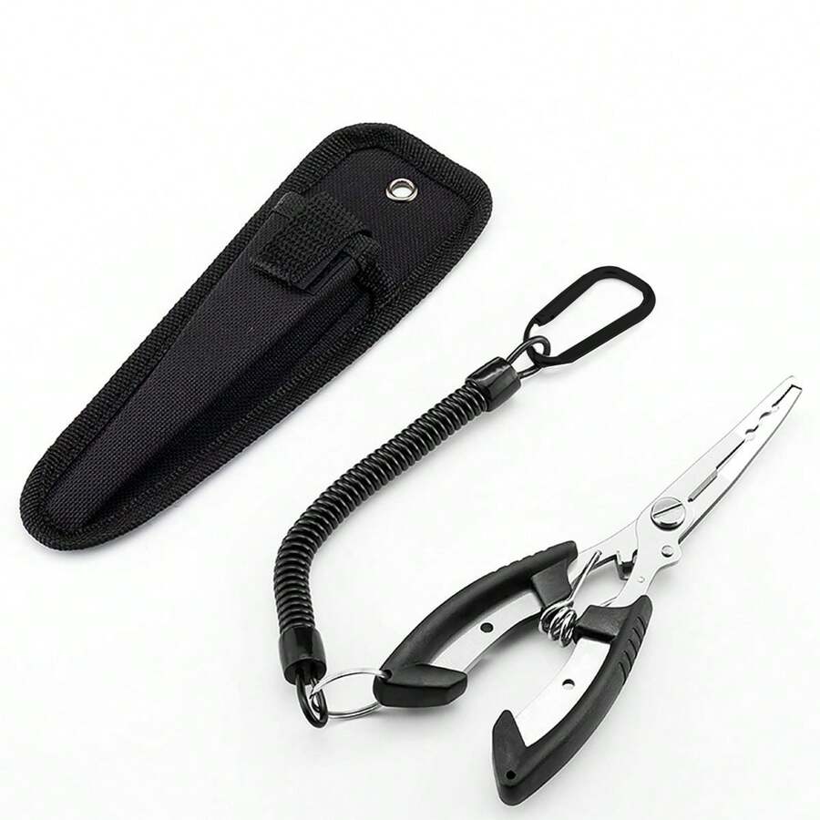 1pc Multifunctional Stainless Steel Fishing Pliers, Fishing Line Cutter, Fishing Tool - Multicolor - View 1