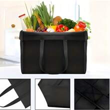 1/3/5 حقيبة تسوق قابلة للطي سعة كبيرة، أكياس تخزين قابلة لإعادة الاستخدام غير منسوجة، أكياس قابلة للطي للسفر والتخييم والأنشطة الخارجية، أكياس تسوق البقالة، تخزين المطبخ، مثالية لموسم الحصاد، أكياس هدايا عيد الهالوين/عيد الموتى - تخزين المطبخ وملحقات المطبخ، هدايا عيد الهالوين