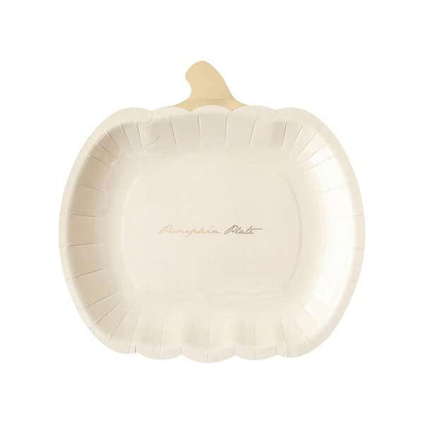 Halloween Pumpkin Plates Disposable Paper Plates Holiday Party Supplies For Catering Events