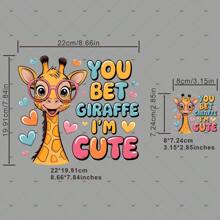 1pc/2pcs/3pcs/I Bet I Am The Cutest Clothing Patch Sticker DIY A-Level Washable Sticker Clothes Heat Transfer Sticker Women's/Men's T-Shirt Backpack Pillow Decoration Badge Label Baseball Cap Backpack, Etc. Available