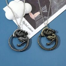 bandai Colar AVP Alien V Predador Covenant Colar Alien Xenomorph Rainha Prometheus Anel Joias de Filme Vintage